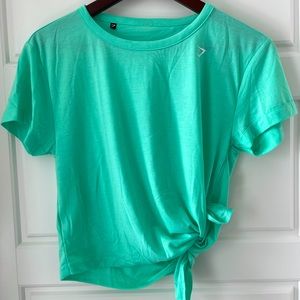 Gymshark Angled Cropped Tee w/ cut side